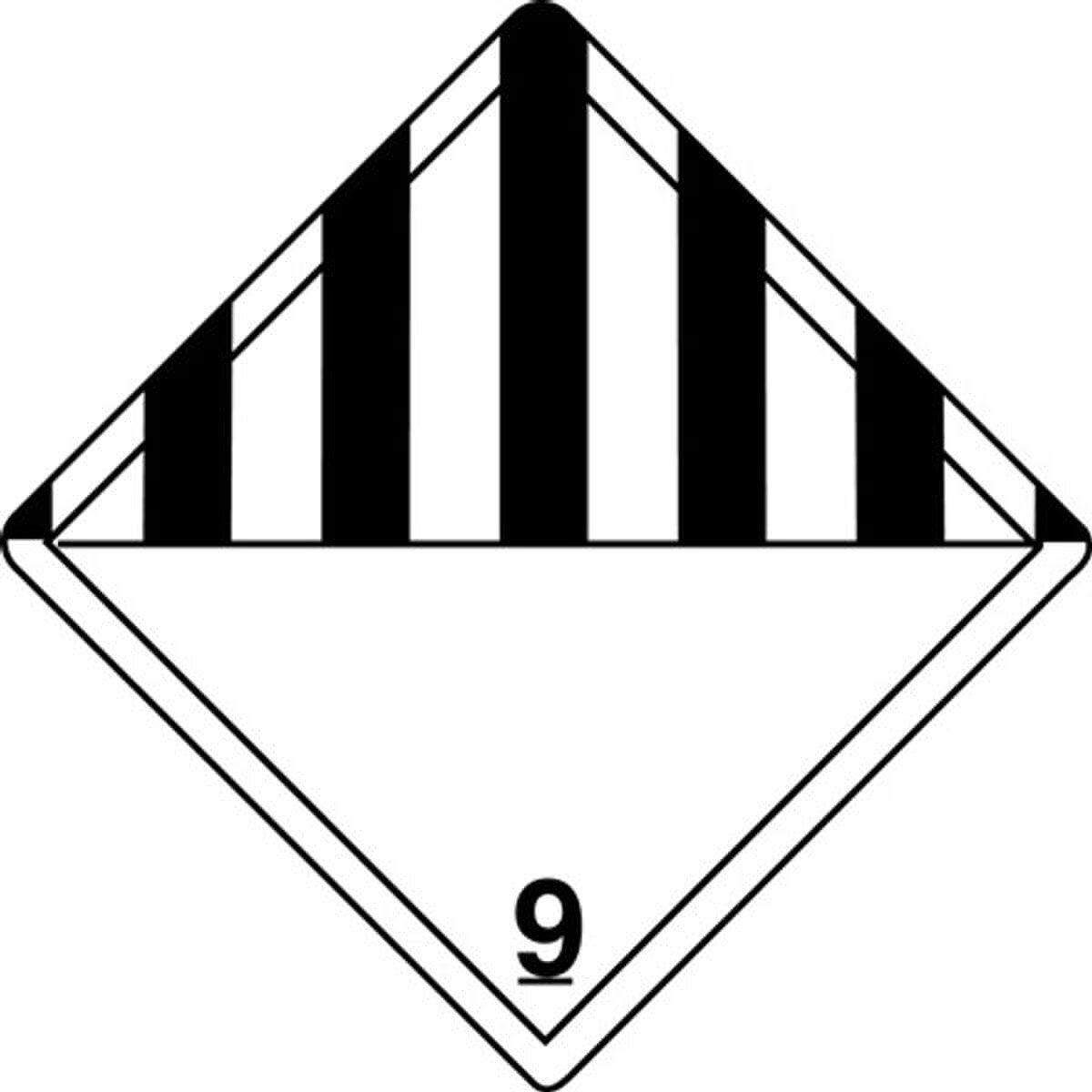 Miscellaneous - 9 Label, 4" x 4", 5