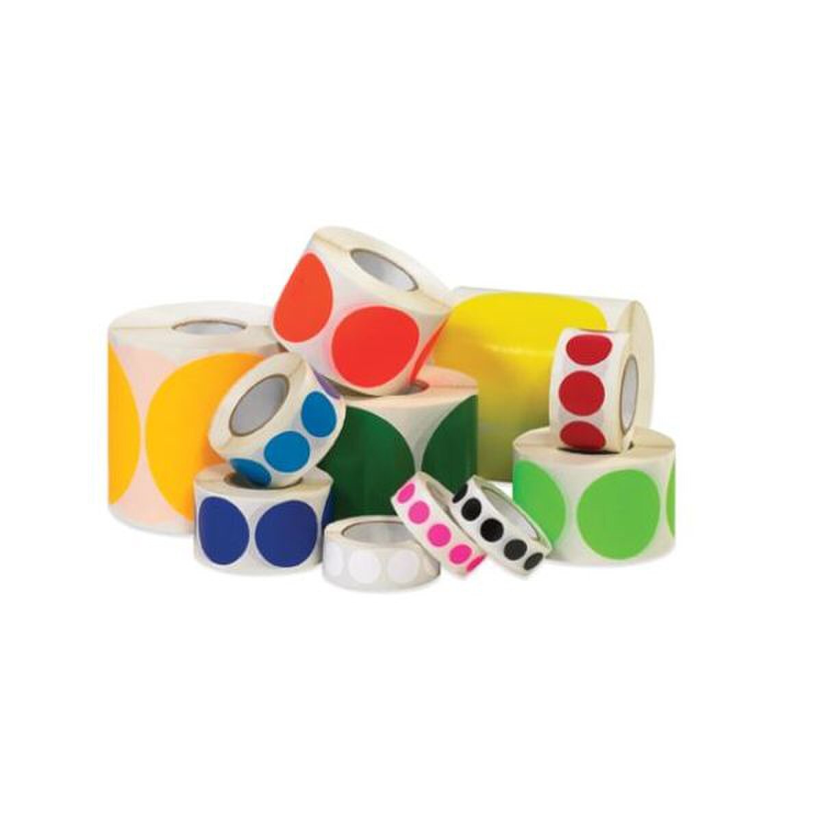 Blank Circle Inventory Labels, 3" D