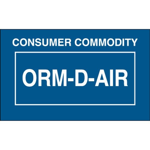 ORM-D-AIR Consumer Commodity Label,