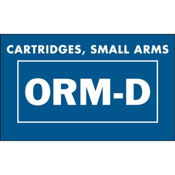 ORM-D Cartridges, Small Arms Label,