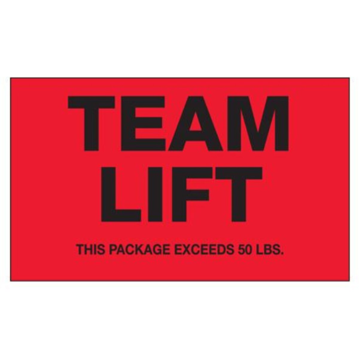 3 x 5" - "Team Lift" (Fluorescent
