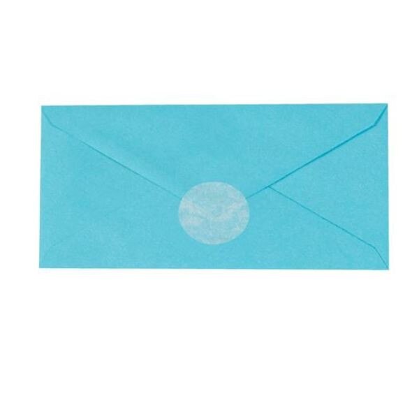 3/4" Frosty White Circle Paper Mail