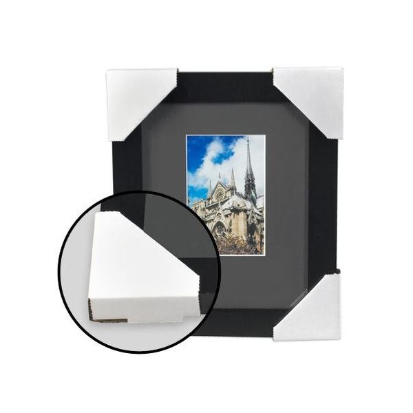 White Corrugated Frame Protectors,