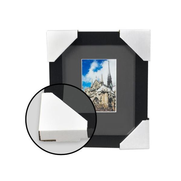 White Corrugated Frame Protectors,
