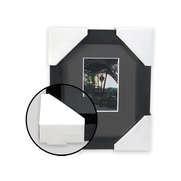 White Corrugated Frame Protectors,