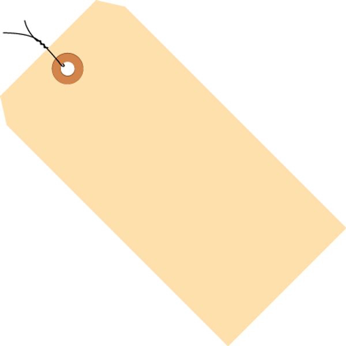 10 Pt. Manila Shipping Tags, Pre-Wi