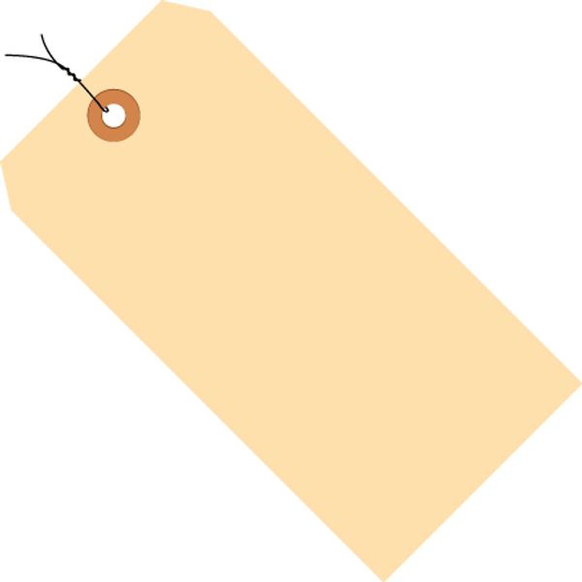 10 Pt. Manila Shipping Tags, Pre-Wi