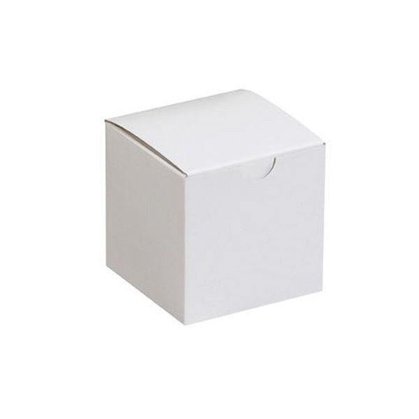 White Gift Boxes, 3" x 3" x 3", 100