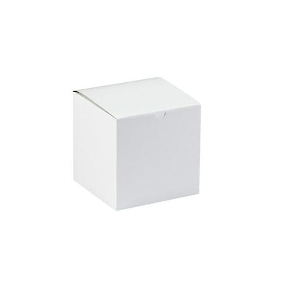 White Gift Boxes, 6" x 6" x 6", 100
