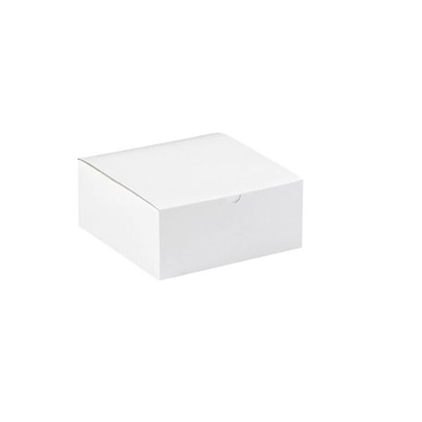 White Gift Boxes, 8" x 8" x 3-1/2",