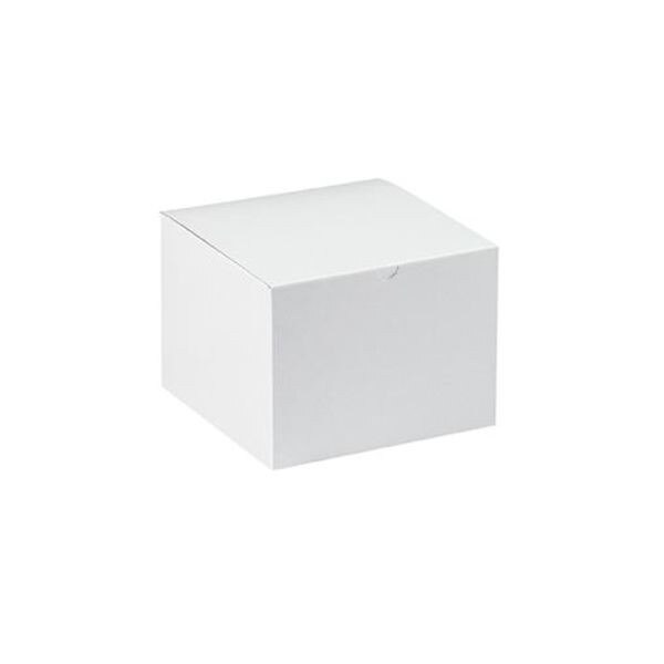 White Gift Boxes, 8" x 8" x 6", 50/