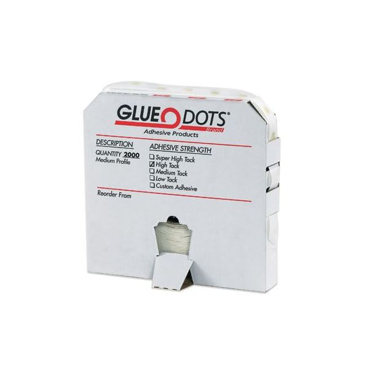 Medium Profile Glue Dots®, 1/2" Dia