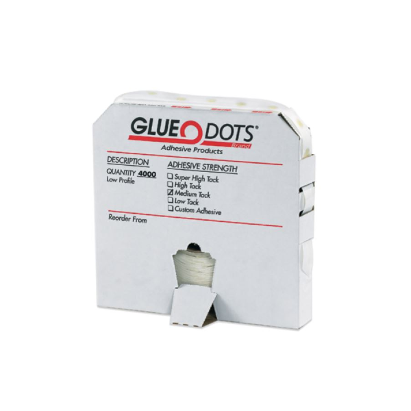 Low Profile Glue Dots®, 1/4" Diamet
