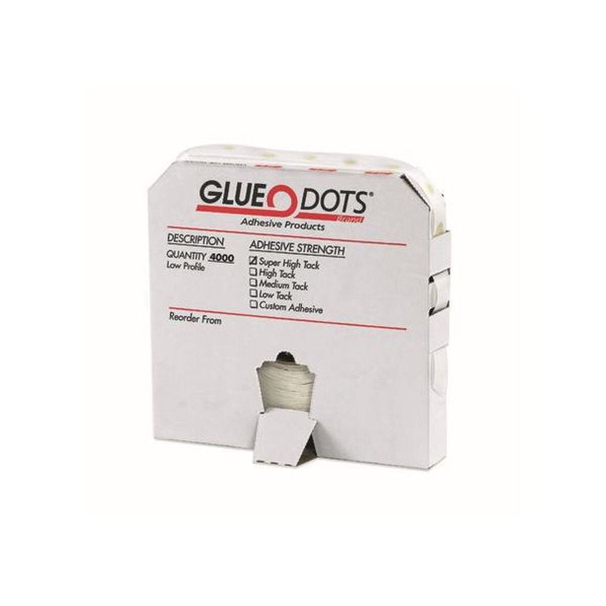 Low Profile Glue Dots®, 1/4" Diamet