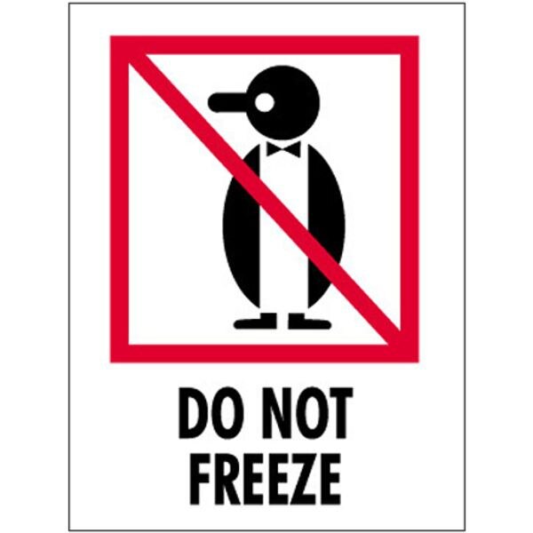 Do Not Freeze Label, 3" x 4", 500/R