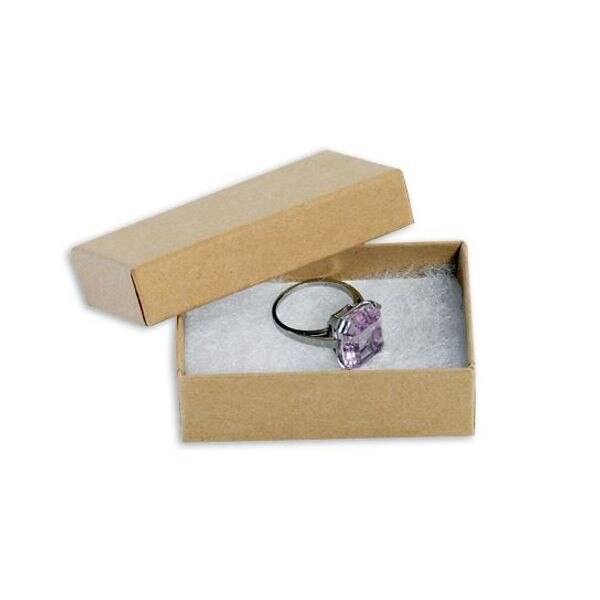 Kraft Jewelry Boxes, 2-1/2" x 1-1/2