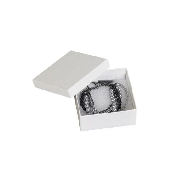 White Jewelry Boxes, 3-1/2" x 3-1/2