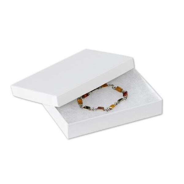 White Jewelry Boxes, 5-1/4" x 3-3/4