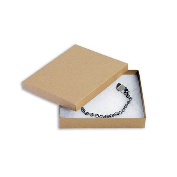 Kraft Jewelry Boxes, 6" x 5" x 1",