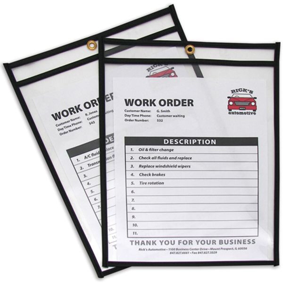Job Ticket Holder, 9" x 12", 25/Cas