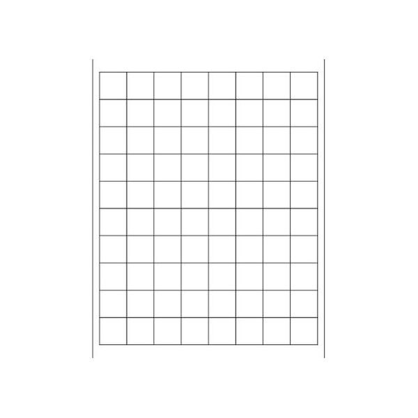 White Rectangle Laser Labels, 1" x