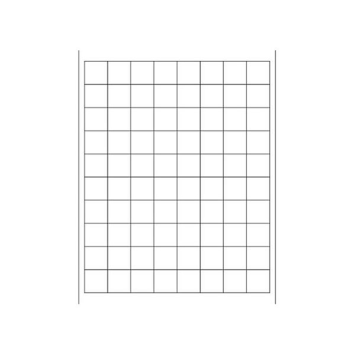 White Rectangle Laser Labels, 1" x