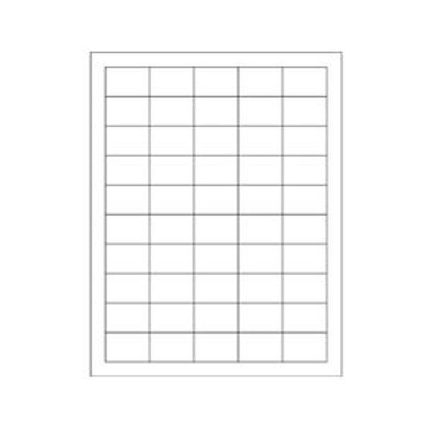 White Rectangle Laser Labels, 1-1/2