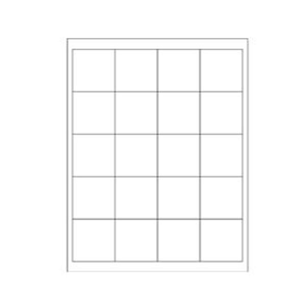 White Rectangle Laser Labels, 2" x