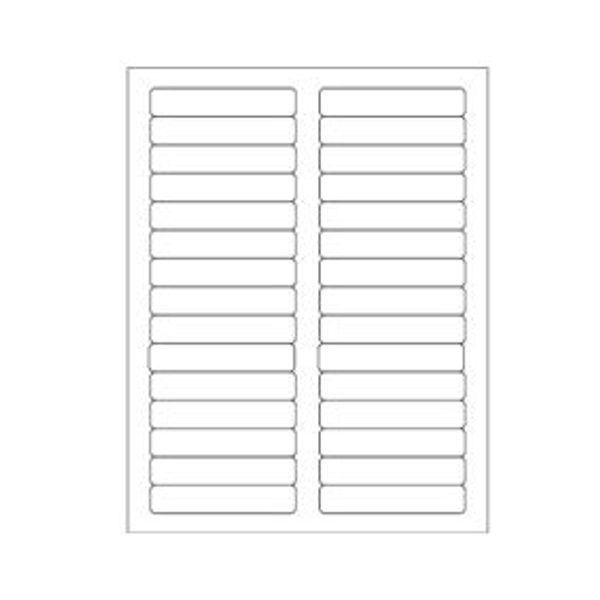 White Rectangle Laser Labels, 3-7/1