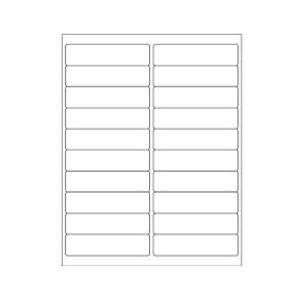 White Rectangle Laser Labels, 4" x