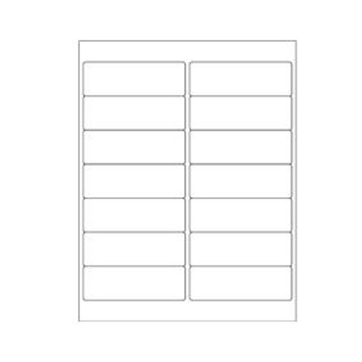 White Rectangle Laser Labels, 4" x