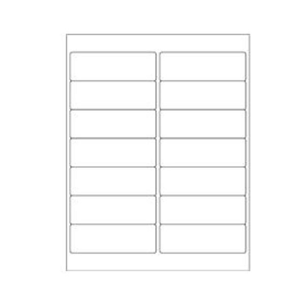 White Rectangle Laser Labels, 4" x