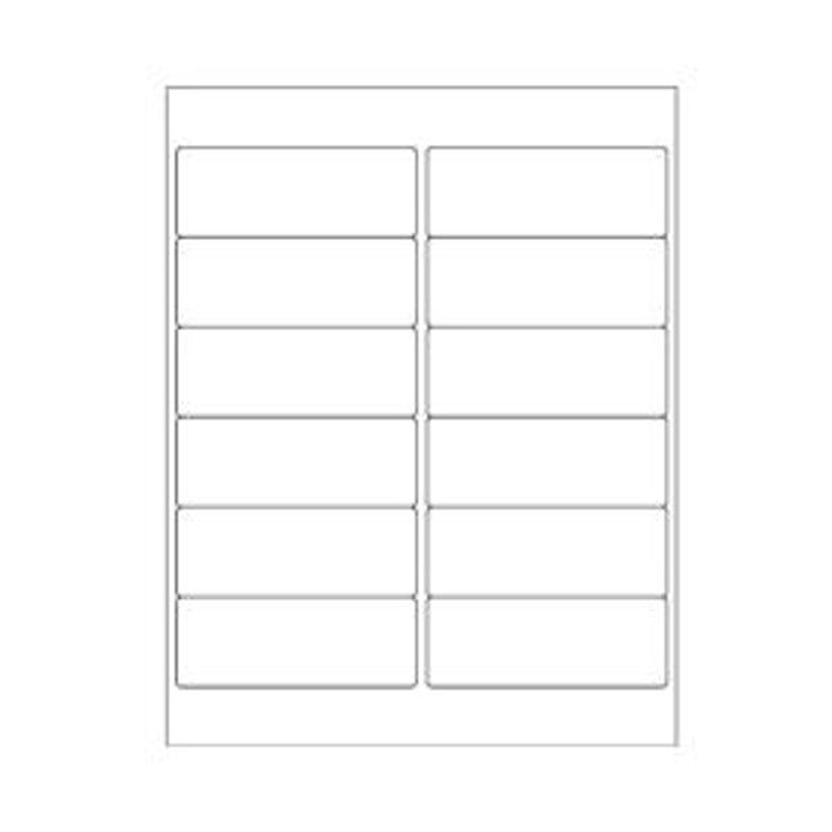 White Rectangle Laser Labels, 4" x