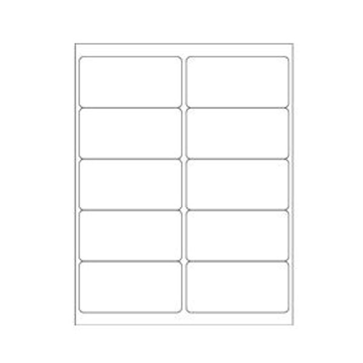 White Rectangle Laser Labels, 4" x