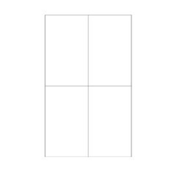White Rectangle Laser Labels, 4-1/4