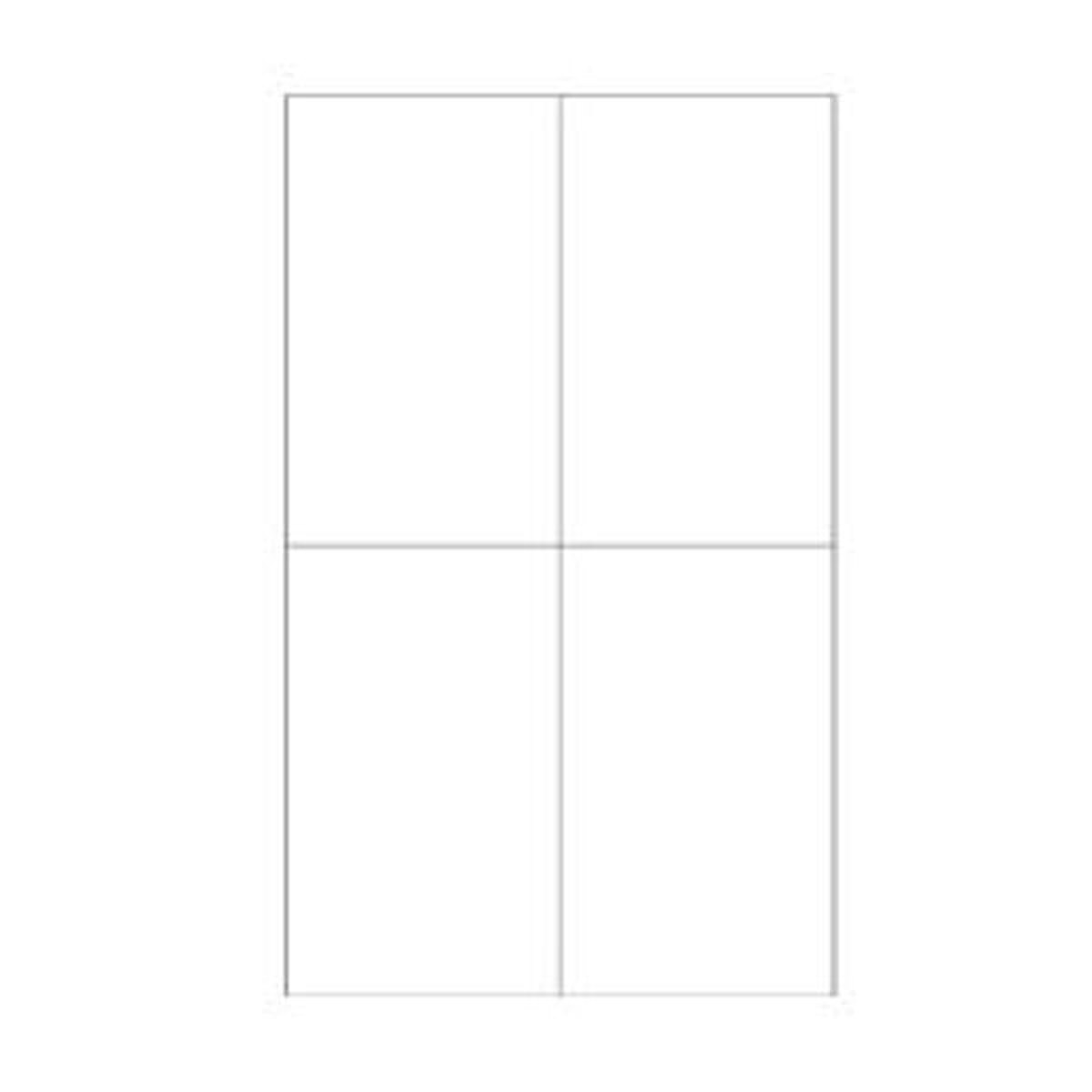 White Rectangle Laser Labels, 4-1/4