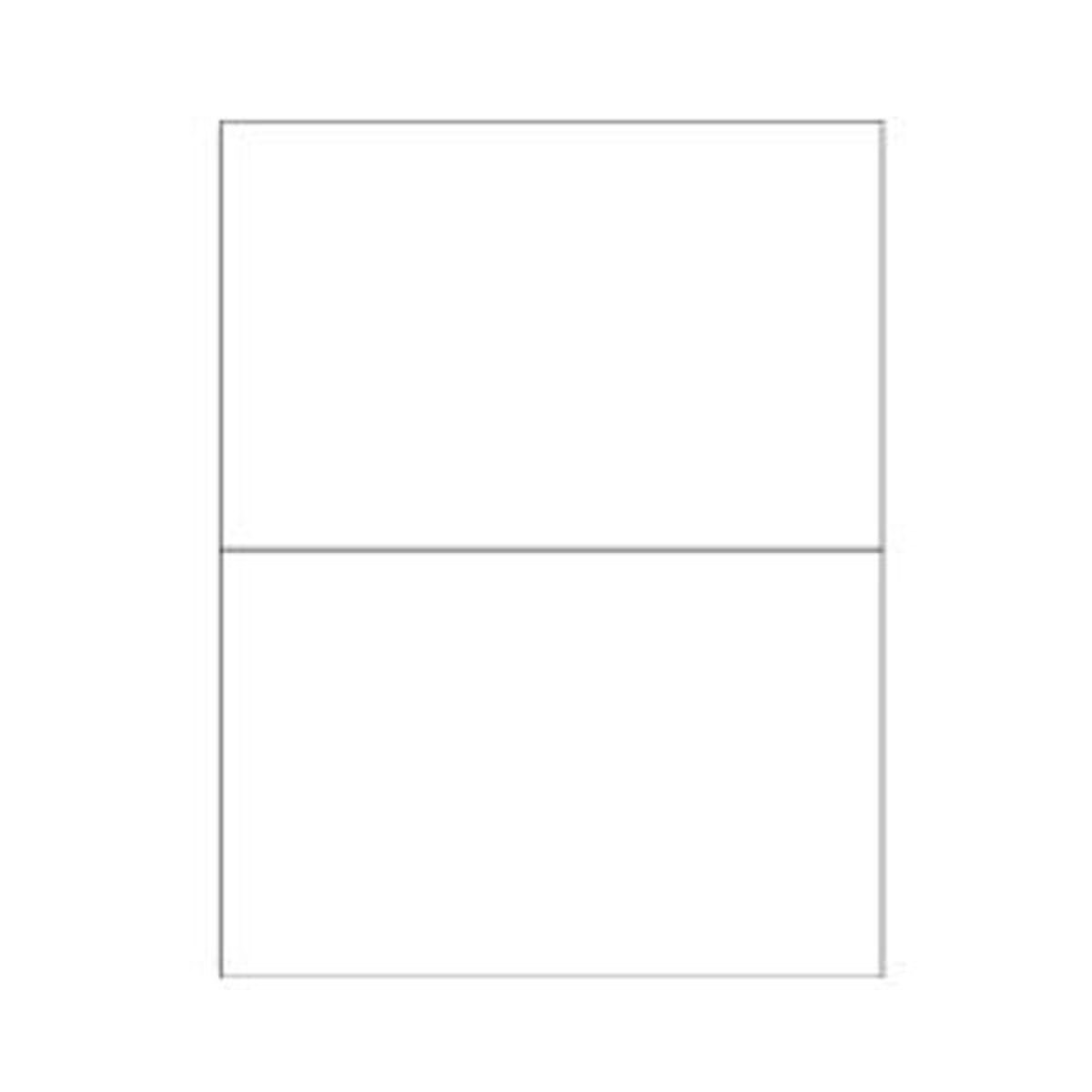 White Rectangle Laser Labels, 8-1/2