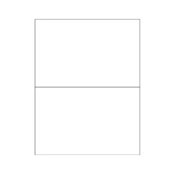 White Rectangle Laser Labels, 8-1/2