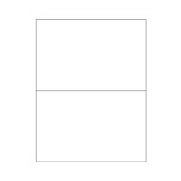 White Rectangle Laser Labels, 8-1/2