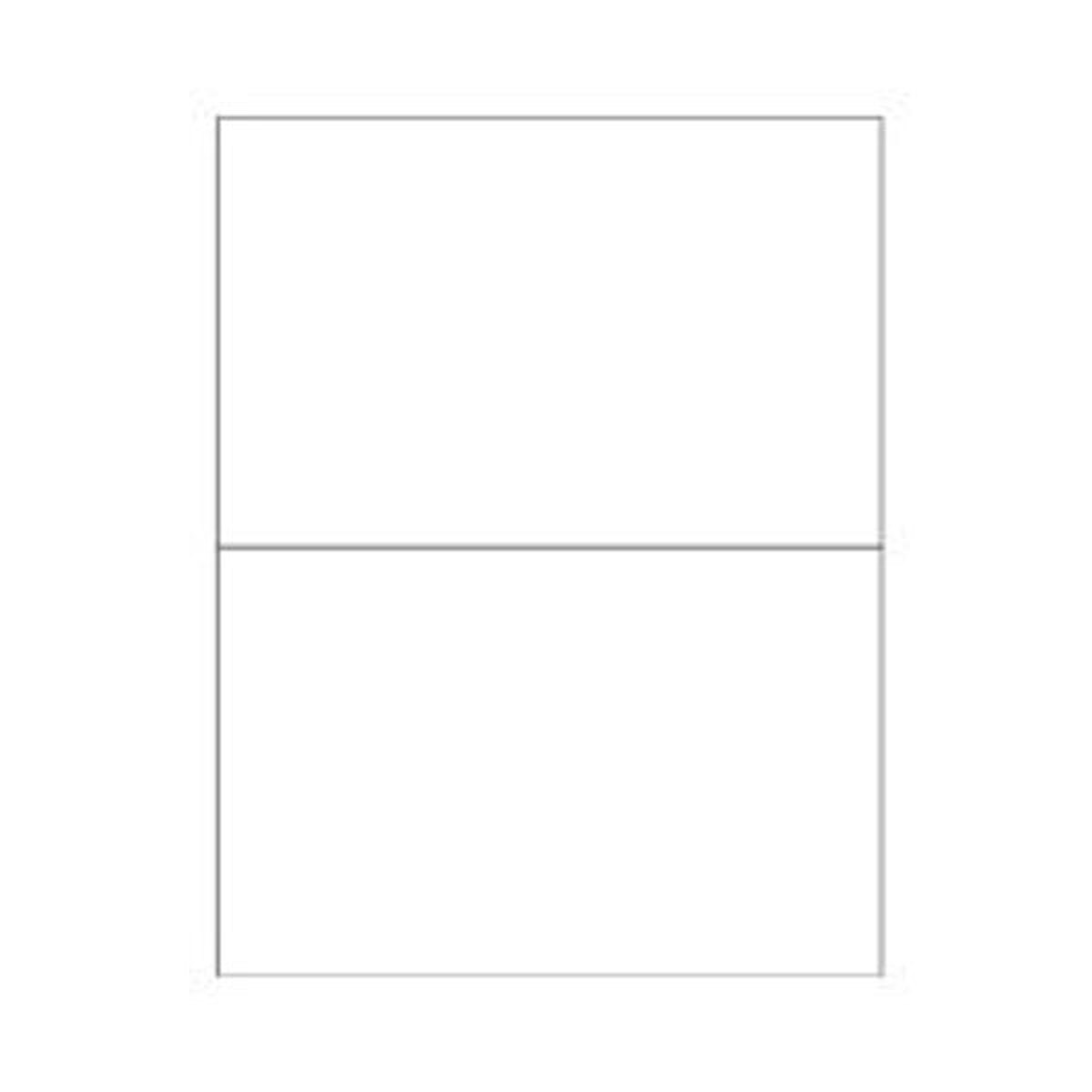 White Rectangle Laser Labels, 8-1/2