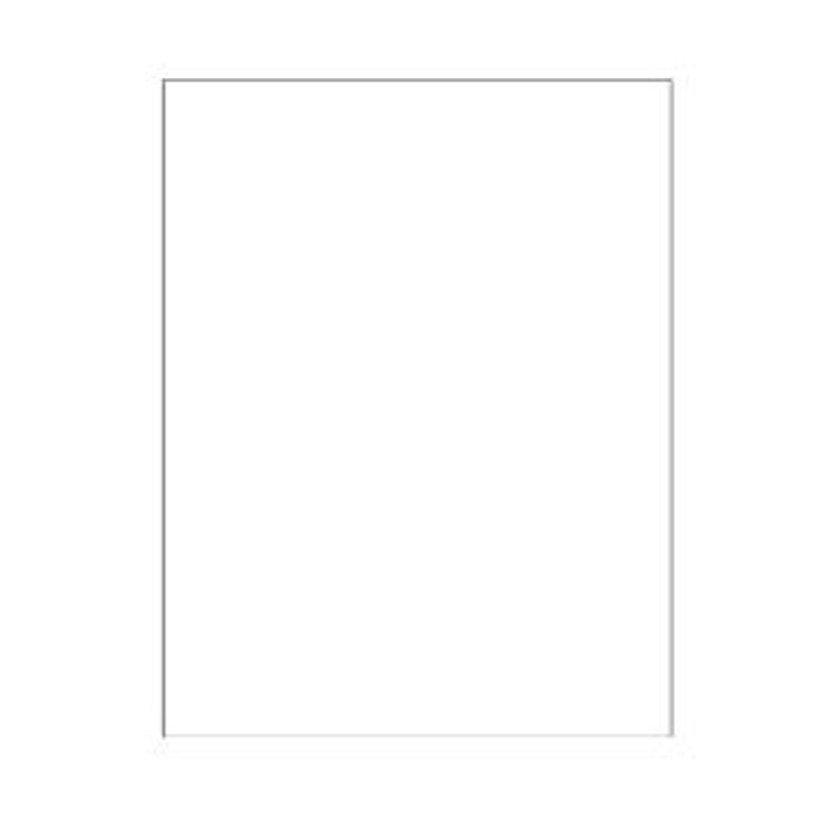 White Rectangle Laser Labels, 8-1/2