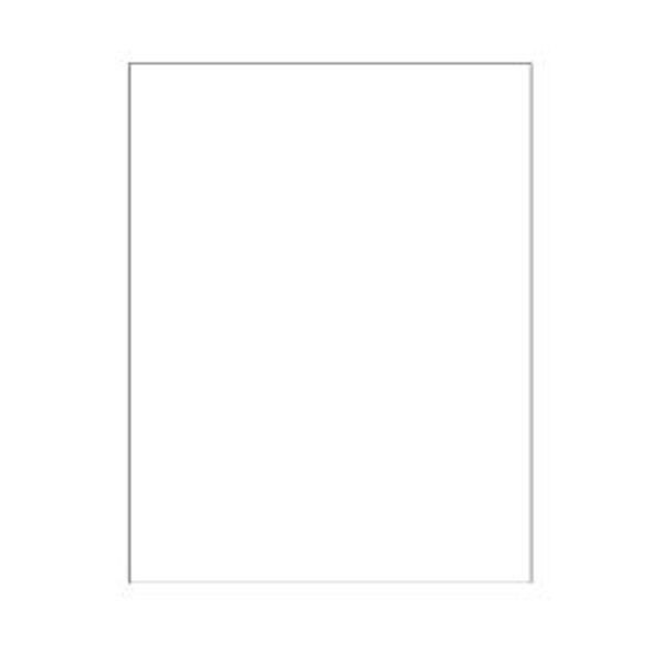 White Rectangle Laser Labels, 8-1/2