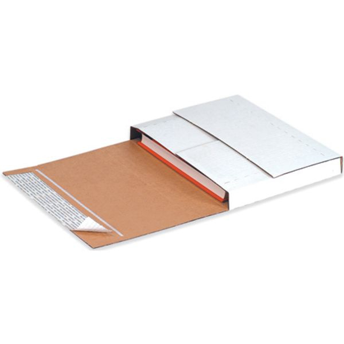 White Deluxe Easy-Fold Mailers, 12-