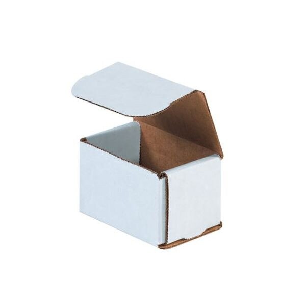 White Corrugated Mailers, 3" x 2" x