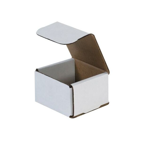 White Corrugated Mailers, 3" x 3" x