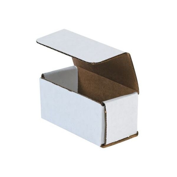 White Corrugated Mailers, 4" x 2" x