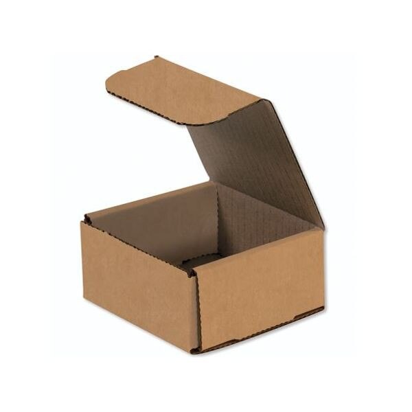 Kraft Corrugated Mailers, 4" x 4" x