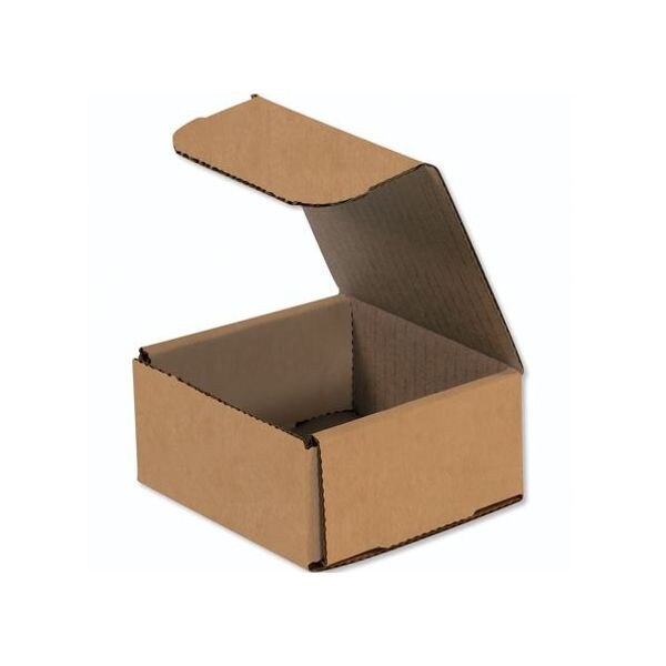 Kraft Corrugated Mailers, 4" x 4" x