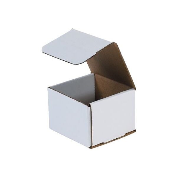 White Corrugated Mailers, 4" x 4" x