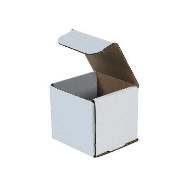 White Corrugated Mailers, 4" x 4" x